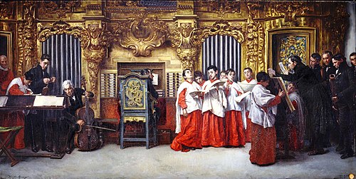 Ensayo al órgano, 1880, Matías Moreno