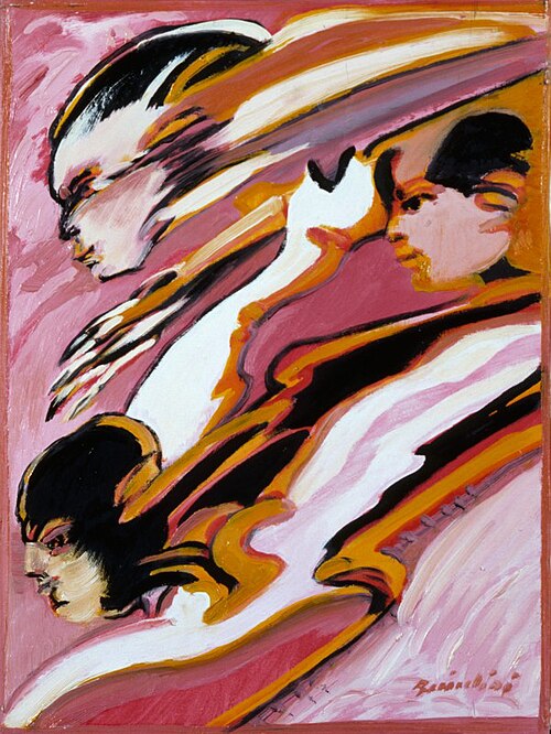 Three Profiles, 1975, Remo Brindisi