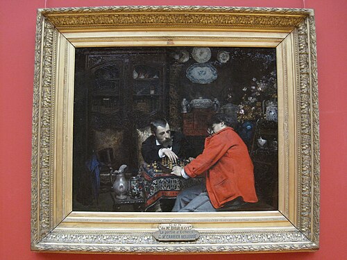 La partie d'échecs, 1879, Albert-Ernest Carrier-Belleuse