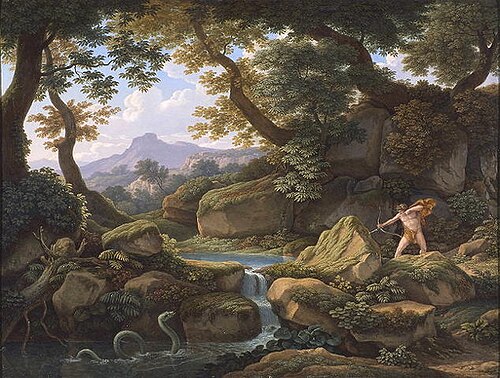 Apollo with the Python, 1817, Johann Christian Reinhart