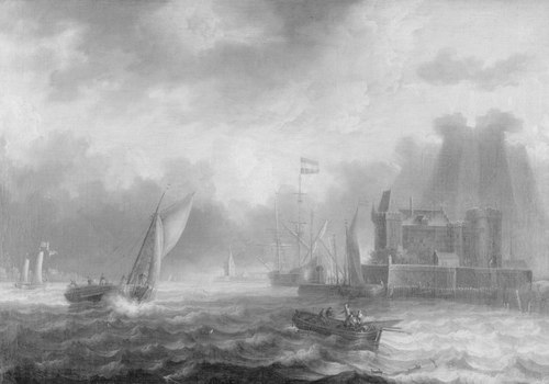 Fortress on a Riverbank, , Peter van de Velde