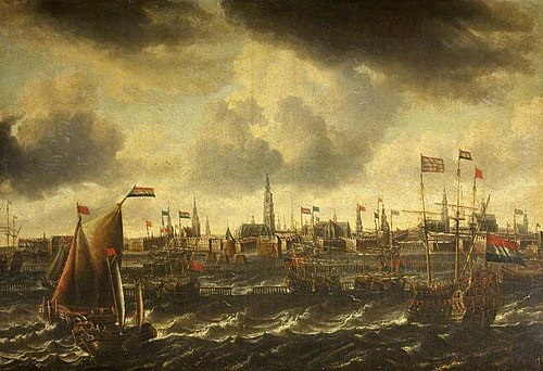 A View of Amsterdam seen from the River IJ, 1664, Peter van den Velde
