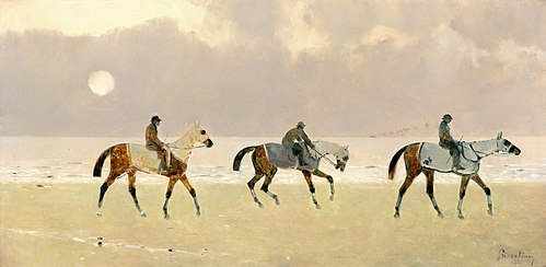 Riders on the Beach at Dieppe, 1892, René Princeteau