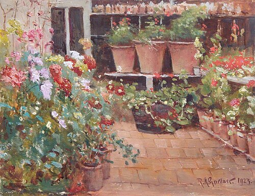 A Corner of the Greenhouse, 1923, Robert Arthur Gardner