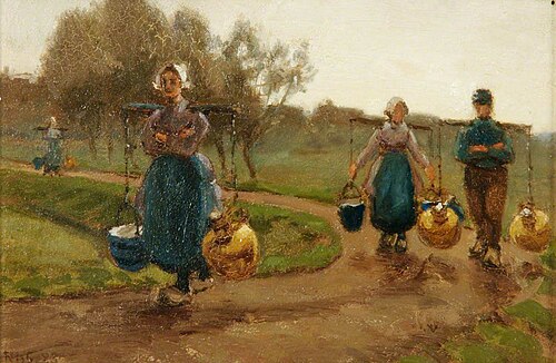 Goin' a' Milking, South Holland, 1888, Robert Bagge-Scott