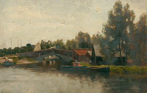 Wroxham Bridge, Norfolk, 1898, Robert Bagge-Scott