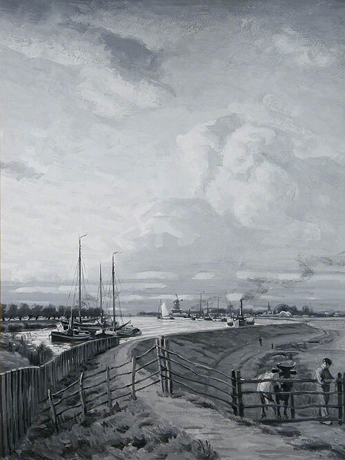 On a Dutch Dyke, 1899, Robert Bagge-Scott