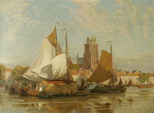 'Twas Calm at Dordt, South Holland, 1923, Robert Bagge-Scott