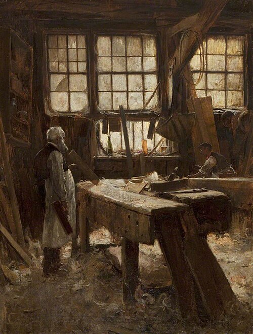 The Carpenter's Shop, 1892, Adam Edwin Proctor