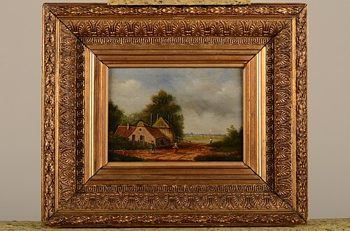 Landschap met boerenwoning, , Laurens Plas (II)