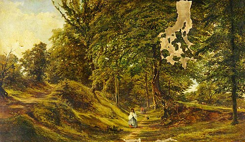 Lane near Kenilworth, 1862, Henry Barnard Gray