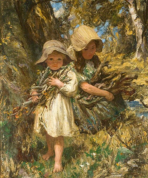Woodland Gleaners (The Faggot Gatherers), 1906, Robert Duddingstone Herdman