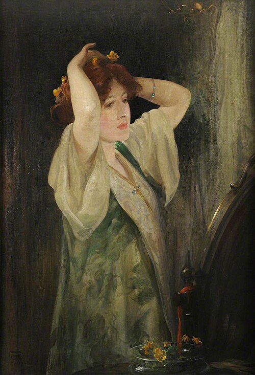 'And the King's Cup of Gold She Took', 1908, Robert Duddingstone Herdman