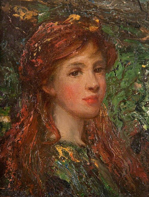 The Head of a Girl, 1909, Robert Duddingstone Herdman