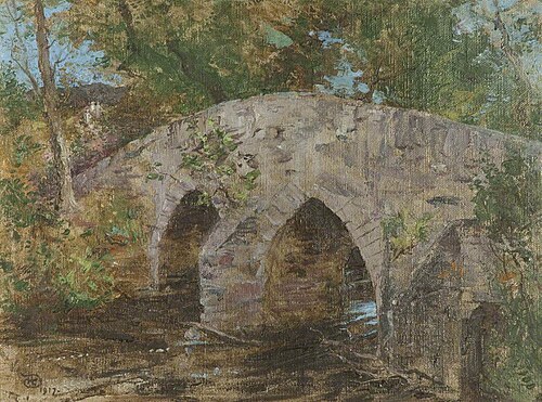 The Crossag (Monks Bridge, Rushen Abbey, Malew), 1917, Robert Duddingstone Herdman