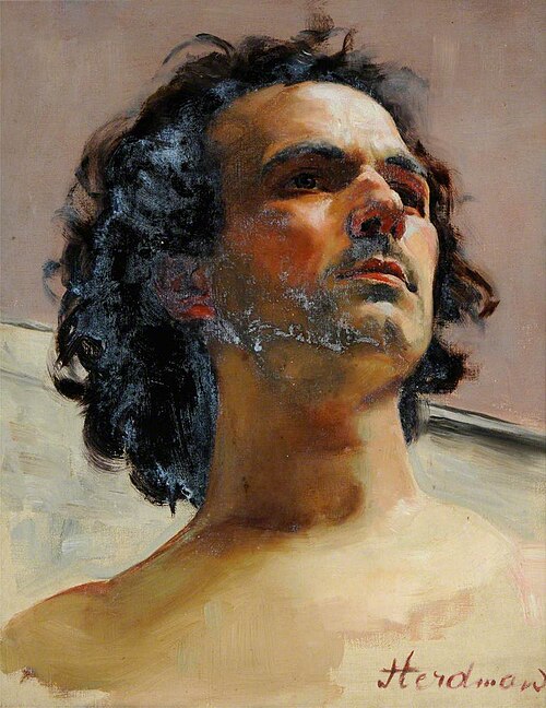 Head of a Man, , Robert Duddingstone Herdman