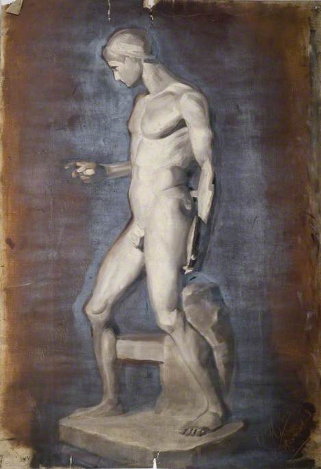 Oil Study of a Sculptured Figure, 1898, Robert Ernest McEune
