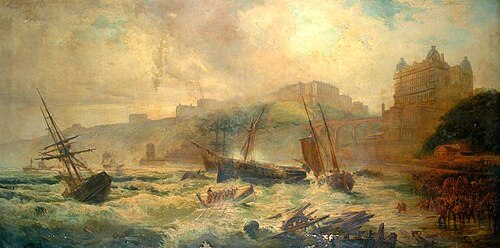 Terrific Gale in the South Bay, 1860, 1881, Robert Ernest Roe