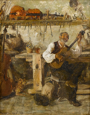 A duet, 1884, Adriano Bonifazi