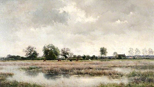 The Pond at Vaugoing, Sologne, 1882, Jacques Adrien Sauzay