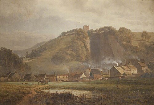 Peak Cavern, Derbyshire, 1864, Robert Gallon