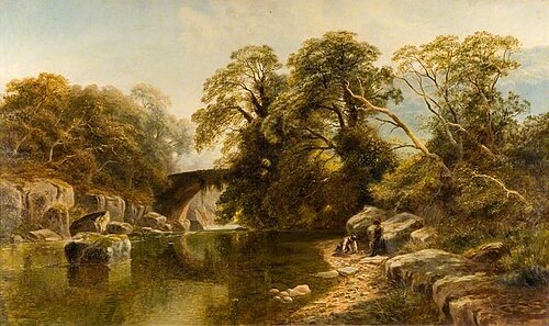 Tributary of the Wharfe, Yorkshire, 1883, Robert Gallon