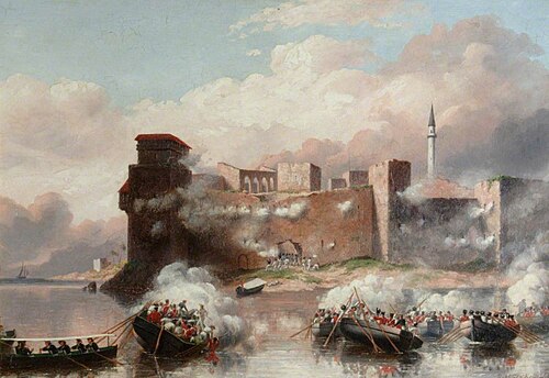 The Boats HM Frigates 'Carysfort' and 'Zebra' with 50 Royal Marines, Commanded by Lieutenant R. H. H, 1851, Robert George Kelly