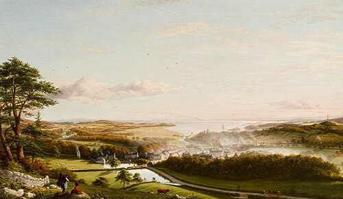 View of Gatehouse of Fleet, 1852, Robert George Kelly