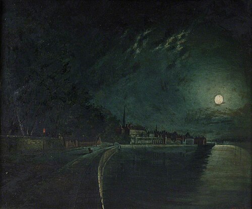 Western Shore by Moonlight, 1892, Henry Edward Locke
