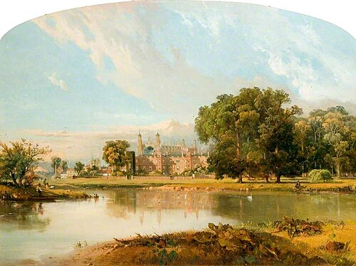 Eton College, from the Thames, , Robert Hannah