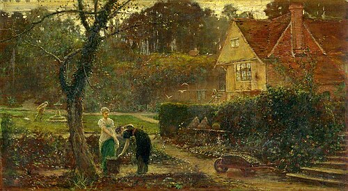In a Country House Garden, 1900, Henry George Hewitt