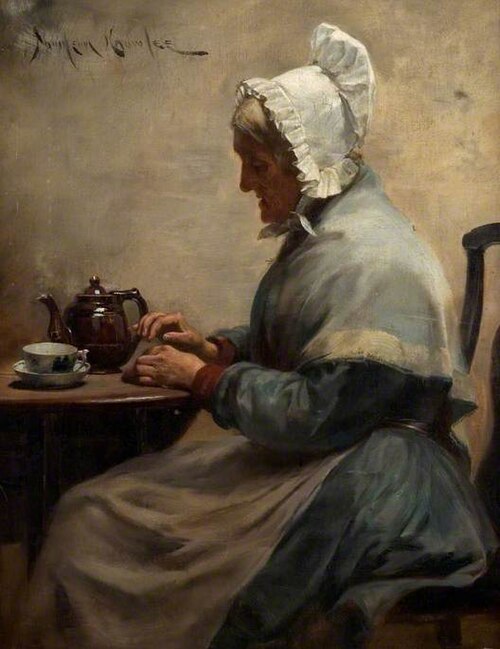 'Whilst the good man is abroad the good woman waits', , Davidson Knowles