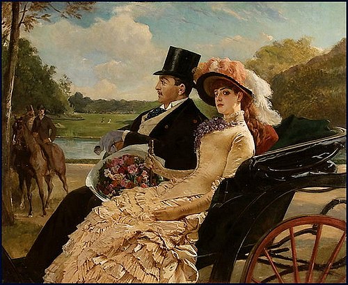 A Ride in the Park, 1850, Henry Guillaume Schlesinger
