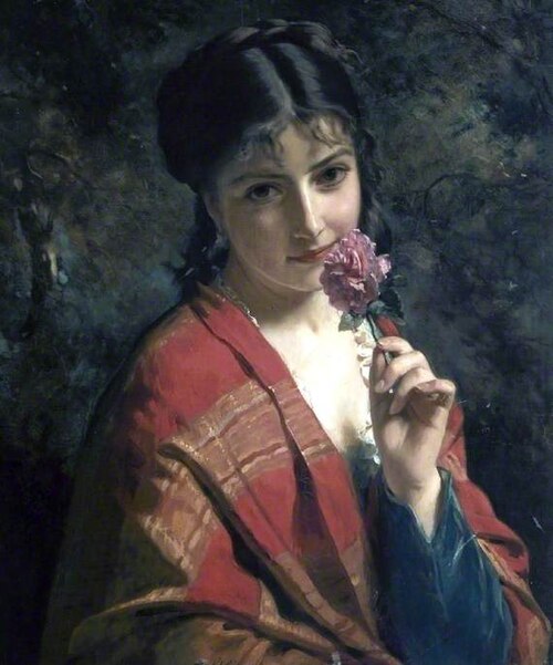 A Rose, 1879, Henry Guillaume Schlesinger