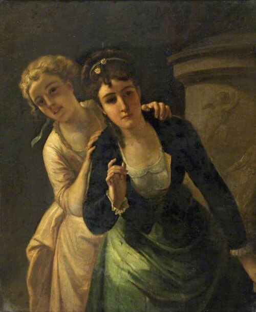 Blonde and Brunette, , Henry Guillaume Schlesinger