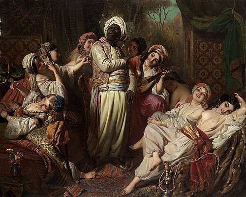 A harem interior, 1846, Henry Guillaume Schlesinger