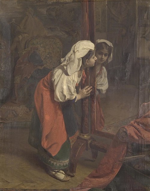 Alone at the Atelier, 1868, Henry Guillaume Schlesinger