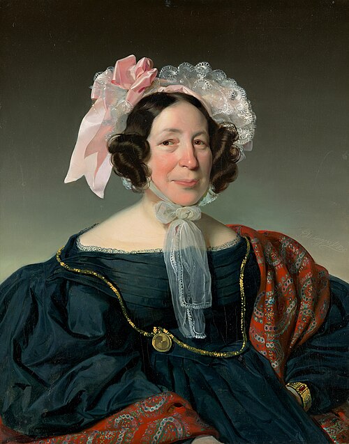 Brustbild einer Wiener Bürgersfrau, 1836, Henry Guillaume Schlesinger