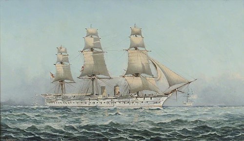 HMS 'Boadicea', 1892, Henry J. Morgan