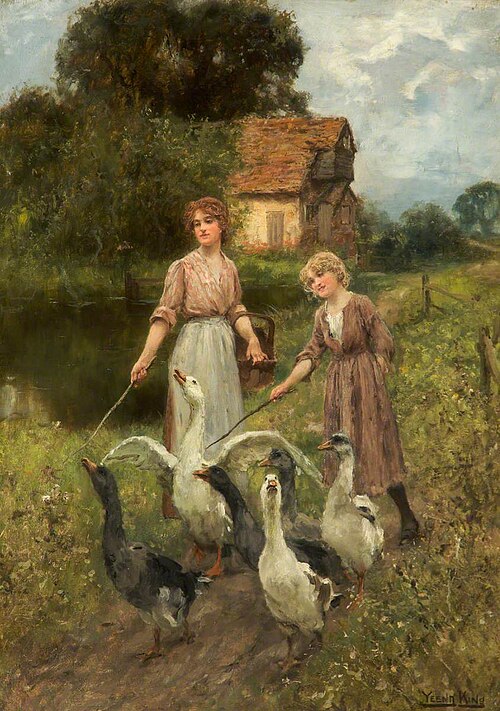 Girls Herding Geese, , Yeend King