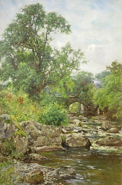 A Trout Stream near Chagford, Devon, 1911, Yeend King