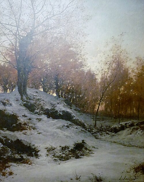 Le Chemin de Rustéphan sous la neige, 1880, Leon Joubert