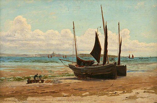 Fishing Boats, Mount's Bay (Newlyn Beach), , Henry Martin