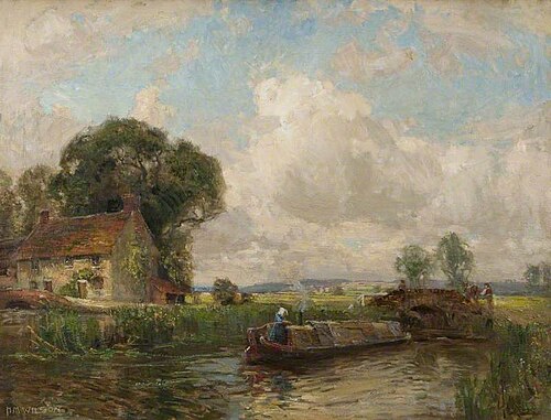 Canal in a Landscape, 1900, Henry Mitton Wilson
