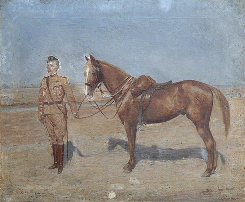 Colonel (later Major General) Edmund Smith Brook (1845–1910), Connaught Rangers, in Cairo, 1896, Robert L. Kitson