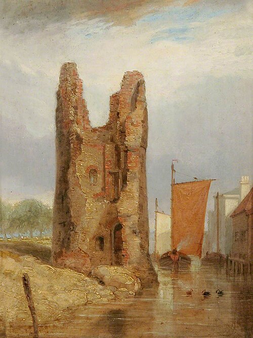 The Devil's Tower, Carrow, Norfolk, 1840, Henry Ninham