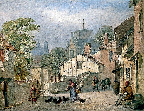 St Stephen's Back Street, Norwich, 1843, Henry Ninham