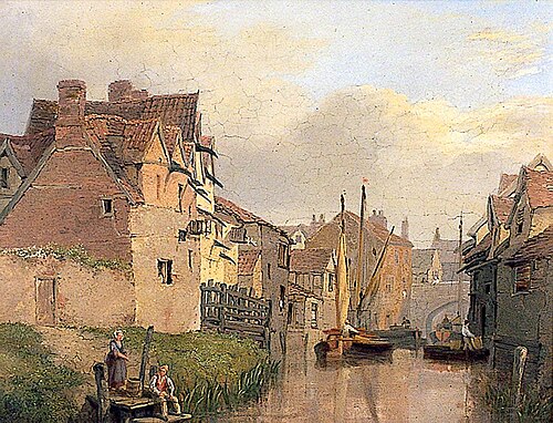 Norwich Scene with Whitefriars Bridge, , Henry Ninham
