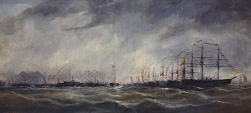 The Naval Review at Spithead, 13 August 1878, 1878, Henry Robins