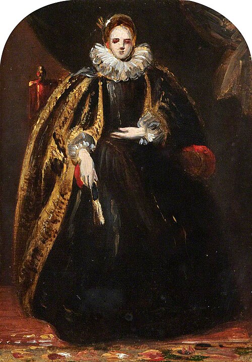 Woman in a Black Dress (after Anthony van Dyck), , Robert McInnes